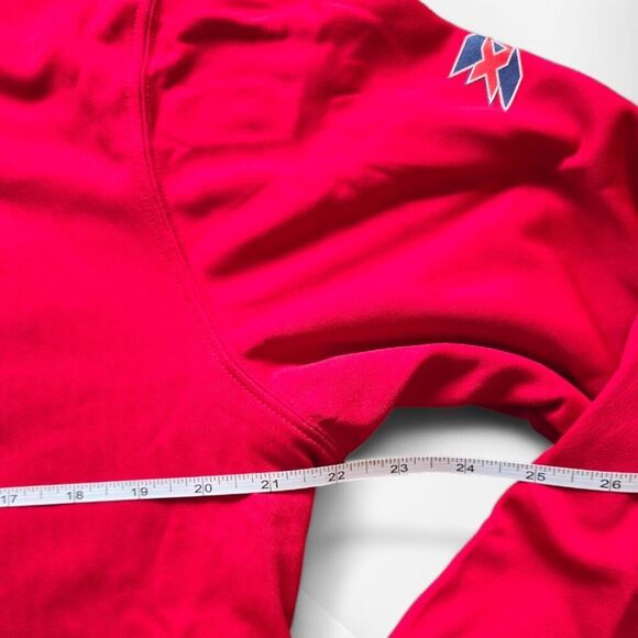 XFL DC Defenders Red Long Sleeve Hoodie Medium Collectible Unisex - Picture 7 of 9